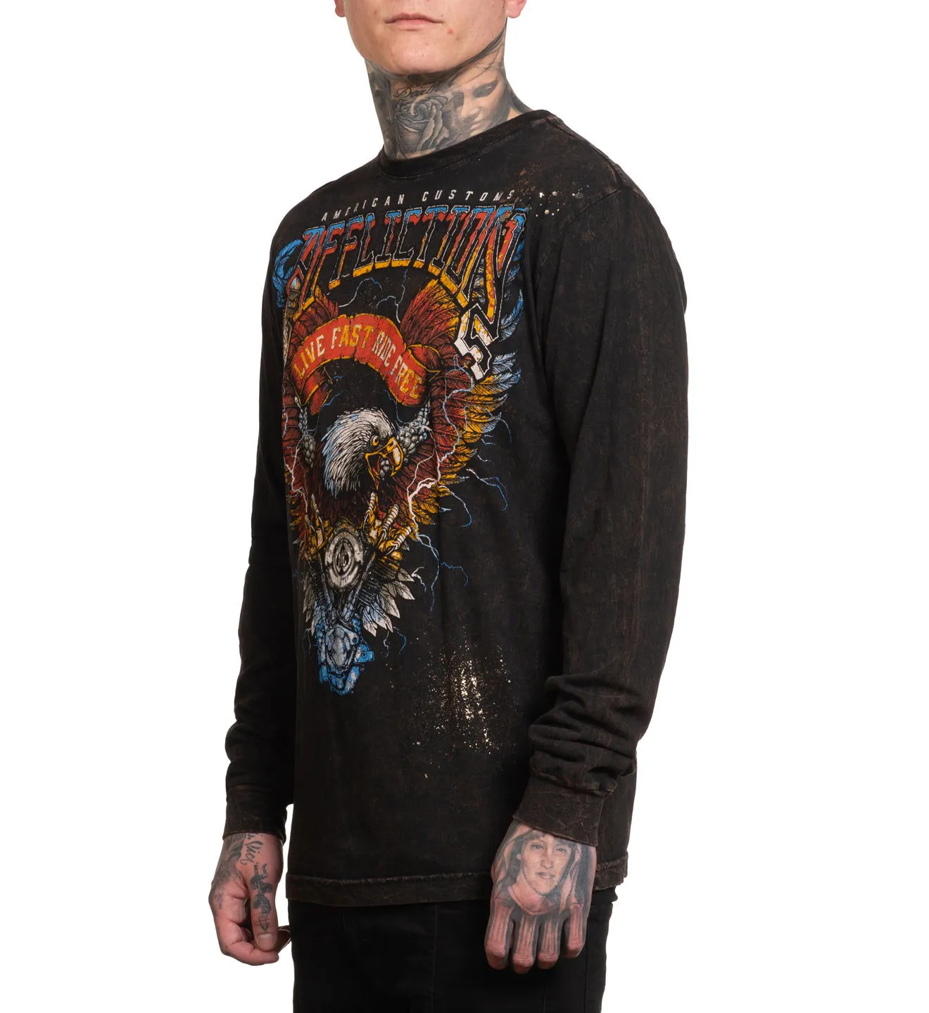 Shredded Pavement LS Tee sold by Affliction product image thumbnail 3