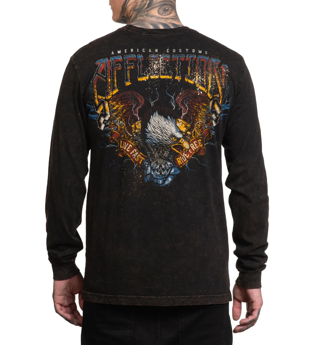 Shredded Pavement LS Tee sold by Affliction product image thumbnail 2