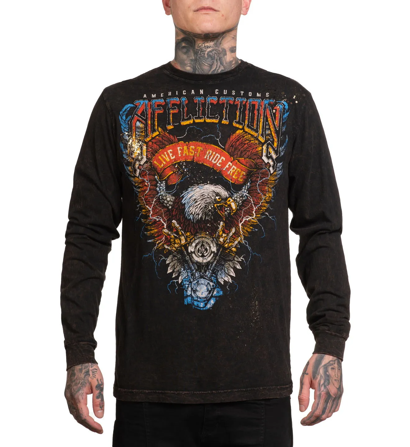 Shredded Pavement LS Tee sold by Affliction