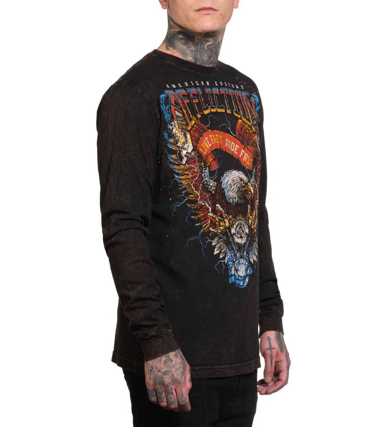 Shredded Pavement LS Tee sold by Affliction product image thumbnail 4