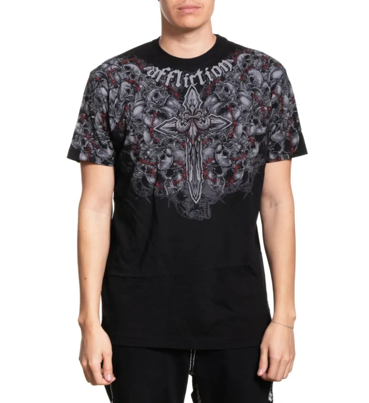 Crimson Wasteland Tee sold by Affliction