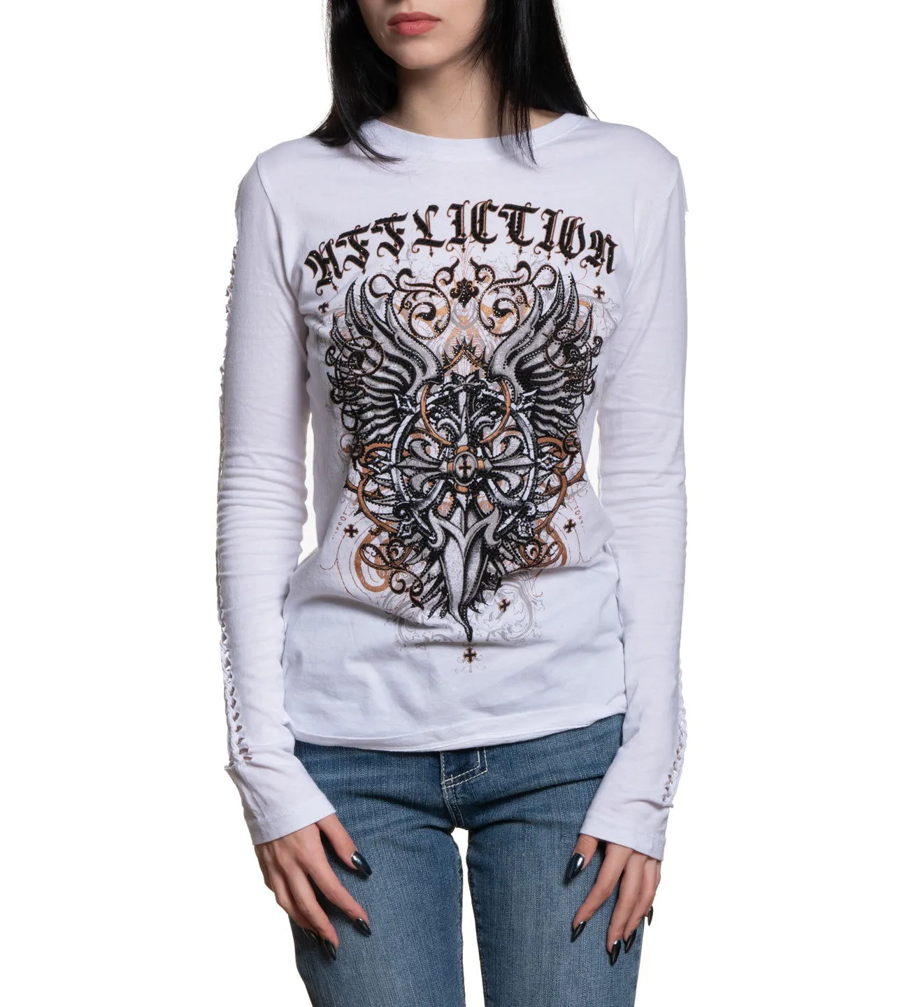 Awakening Light LS Tee sold by Affliction