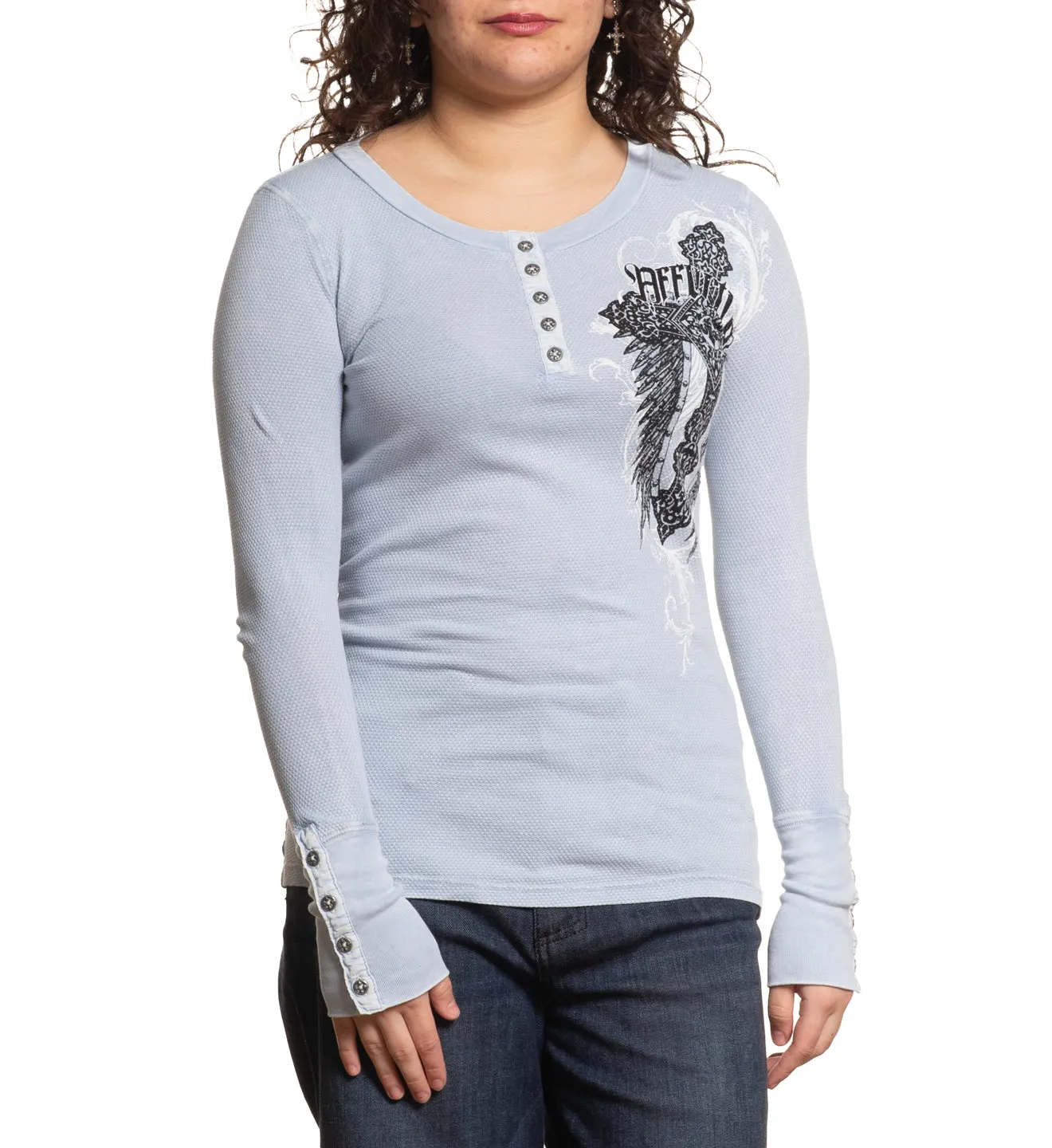 Arctic Light LS Henley sold by Affliction product image thumbnail 4