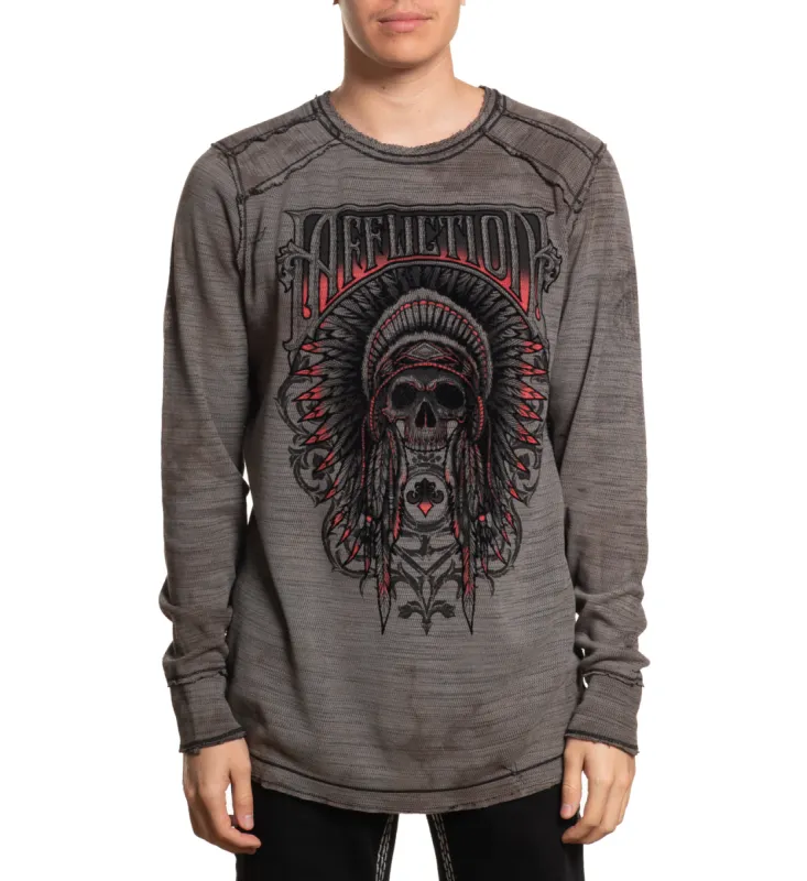 Ethereal Mist LS Reversible Thermal sold by Affliction