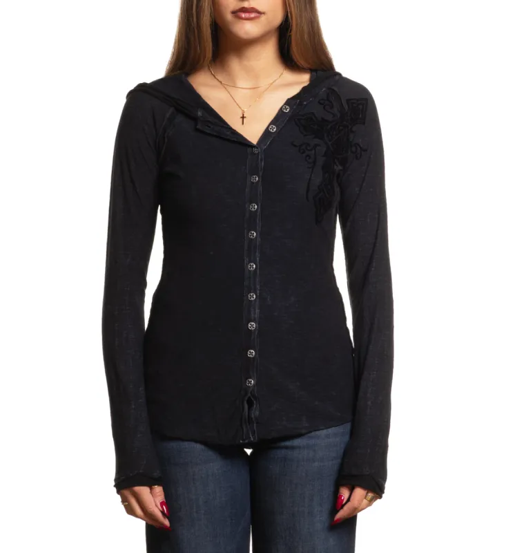 Chaos Theory Button-Up Hoodie sold by Affliction