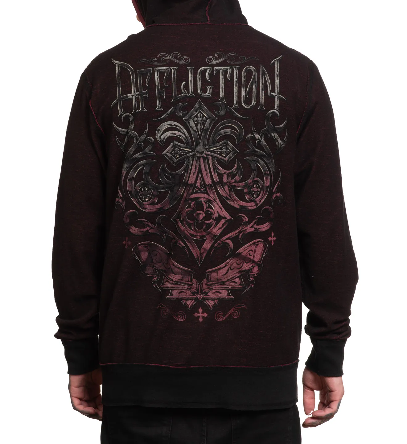 Dust Cloud Reversible Zip-Up Hoodie sold by Affliction product image thumbnail 3