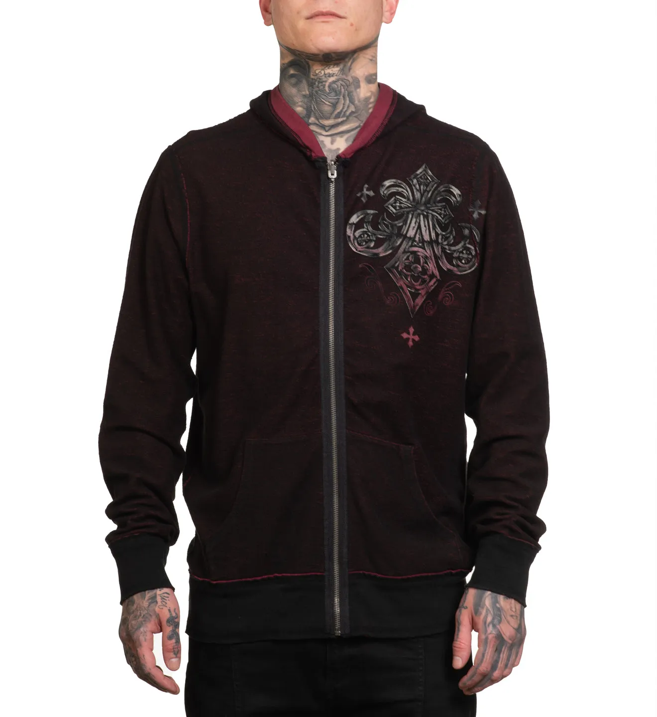 Dust Cloud Reversible Zip-Up Hoodie sold by Affliction product image thumbnail 2