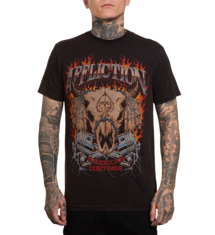 American Exhaust Tee sold by Affliction