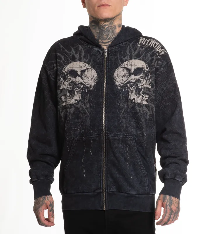 Collapse Zip-Up Hoodie sold by Affliction