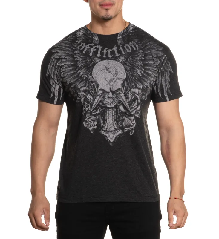 Crossed Over Tee sold by Affliction