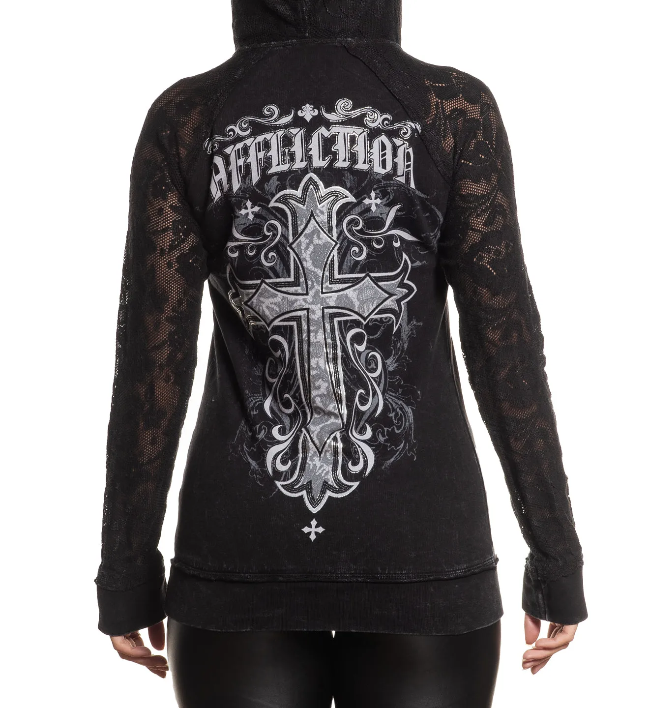 Jasmine Lace Up Hoodie sold by Affliction product image thumbnail 3
