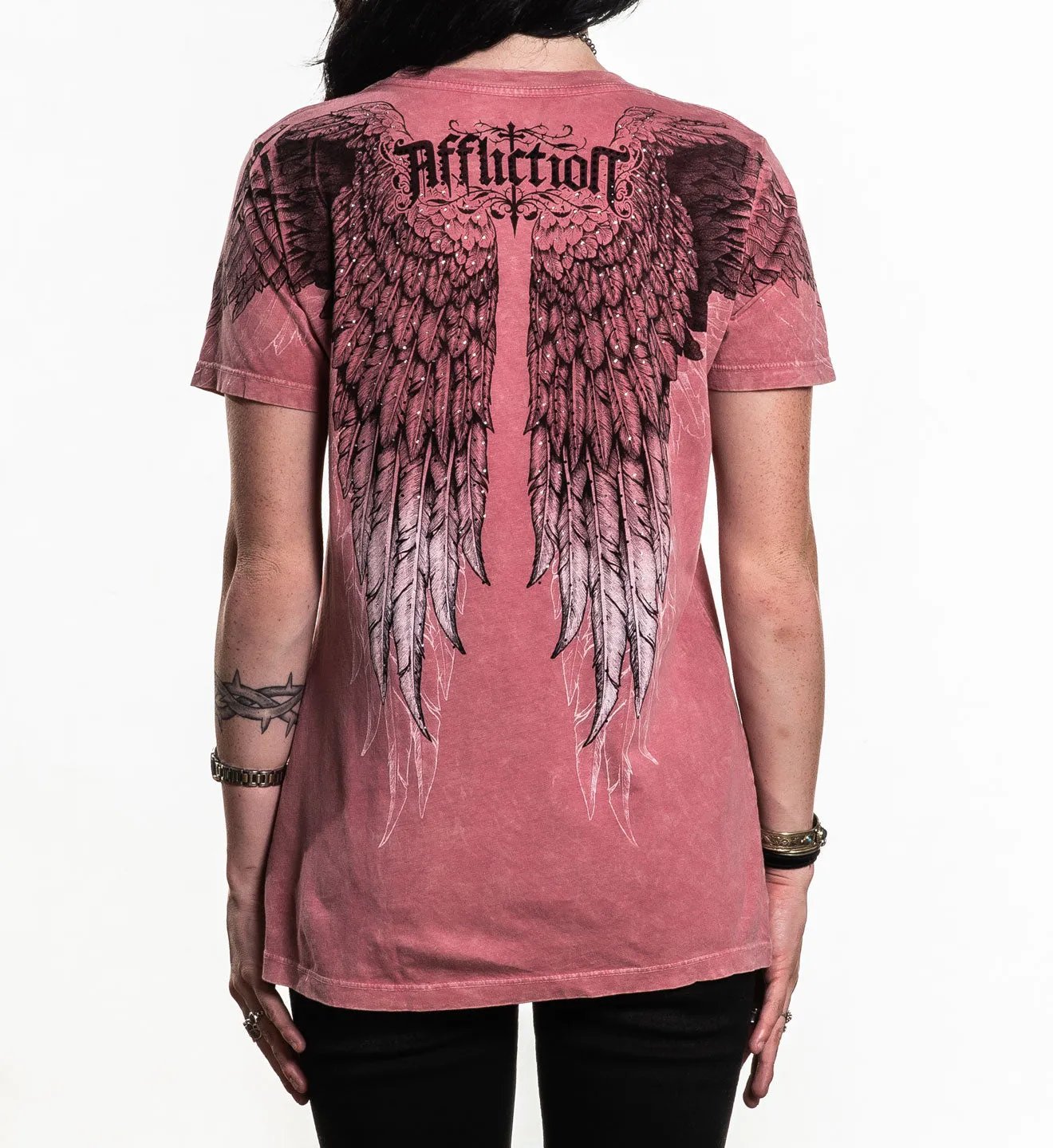 Age Of Winter Lace Up Tee sold by Affliction product image thumbnail 3