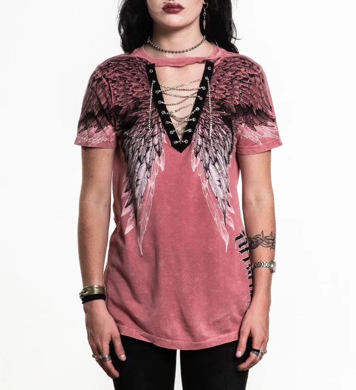Age Of Winter Lace Up Tee sold by Affliction