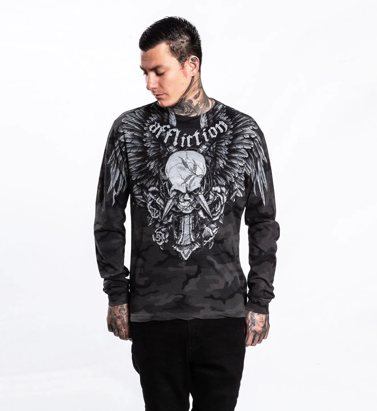 Crossed Over LS Tee sold by Affliction product image thumbnail 3