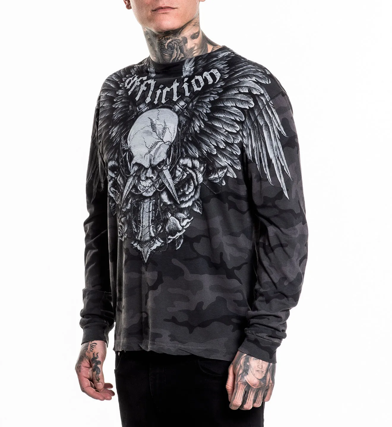 Crossed Over LS Tee sold by Affliction product image thumbnail 5
