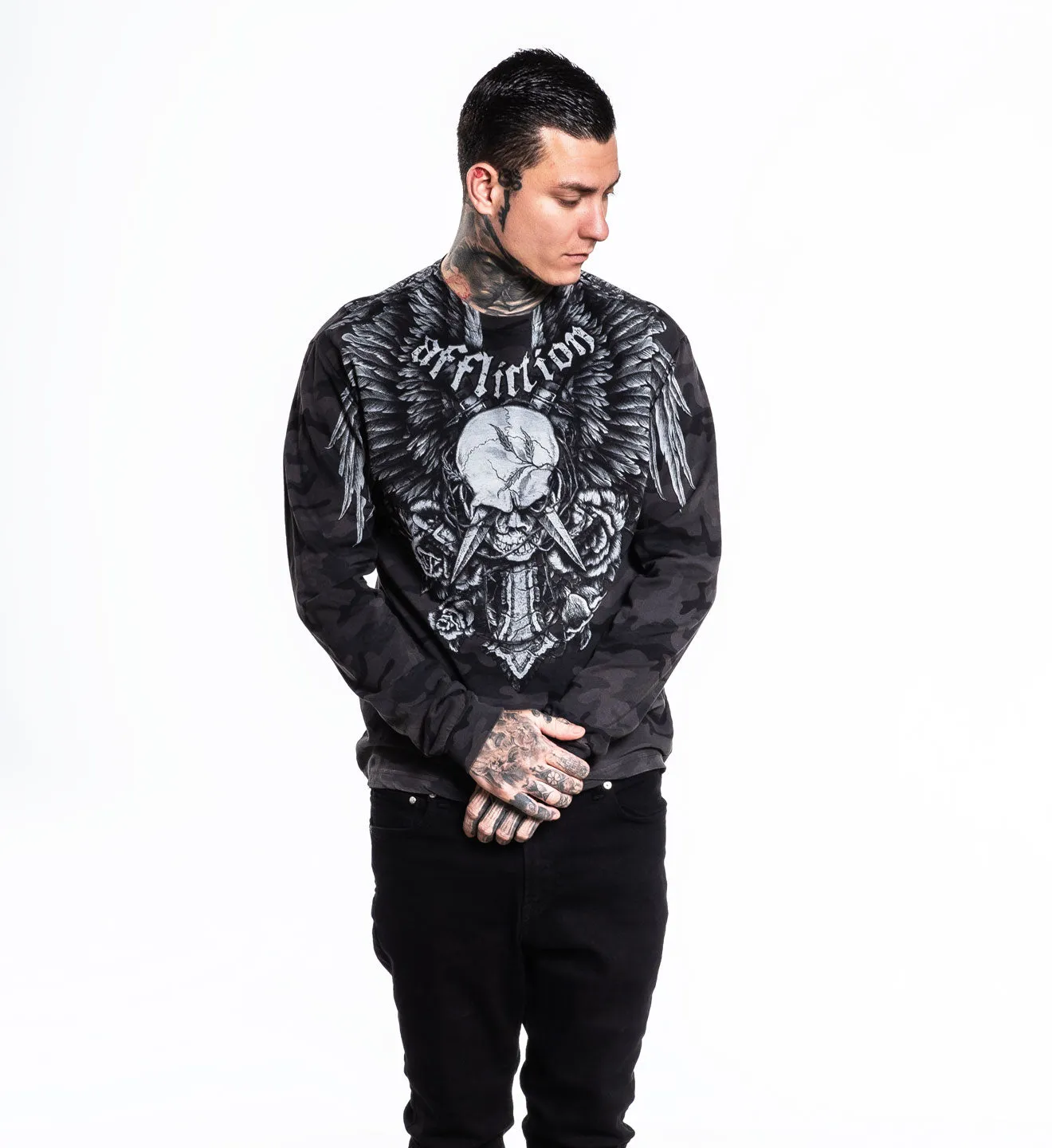 Crossed Over LS Tee sold by Affliction product image thumbnail 2