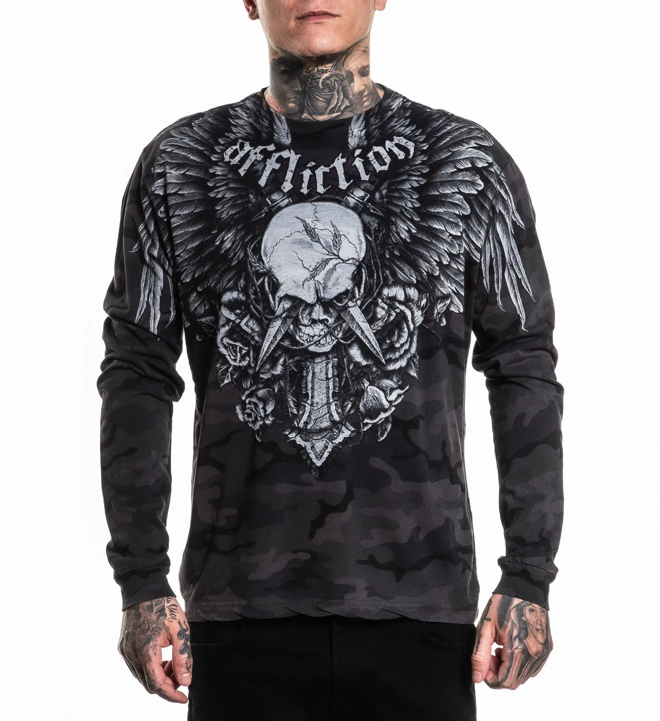 Crossed Over LS Tee sold by Affliction