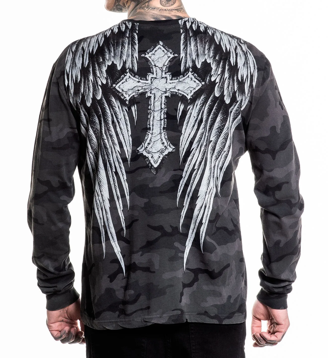 Crossed Over LS Tee sold by Affliction product image thumbnail 4