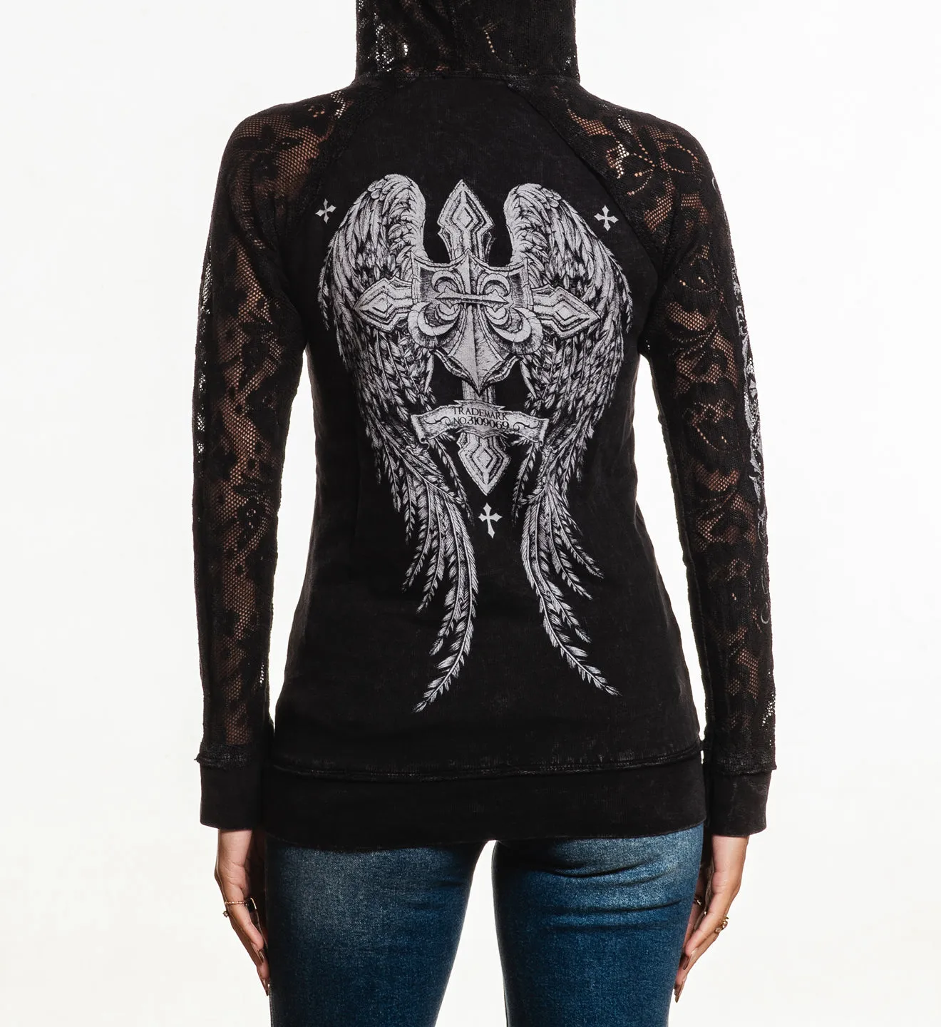 Simulation Lace Up Hoodie sold by Affliction product image thumbnail 2