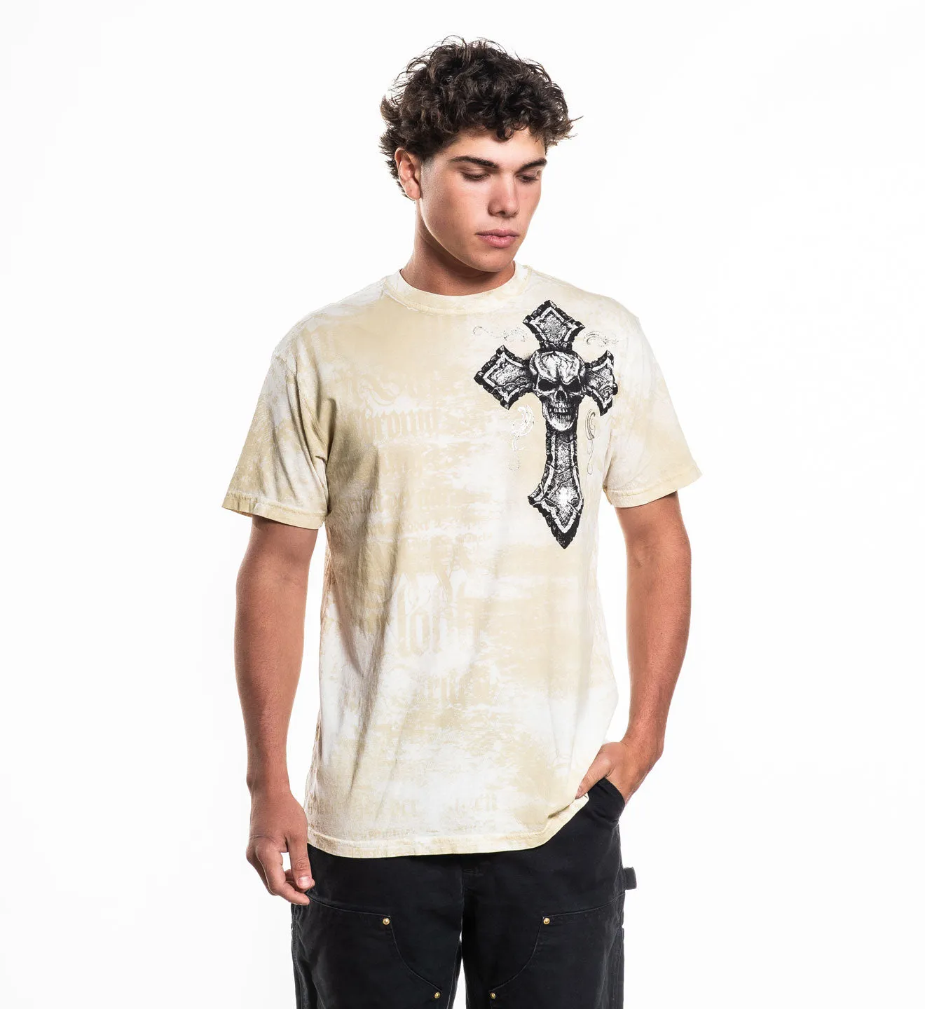 Saints Tee sold by Affliction product image thumbnail 3
