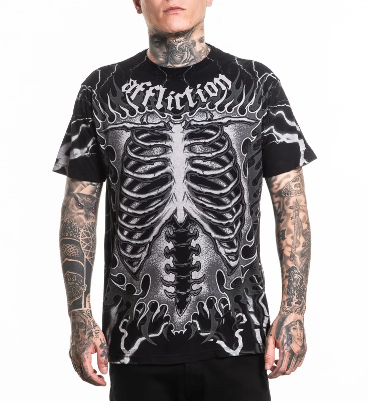 Melted Bone Tee sold by Affliction