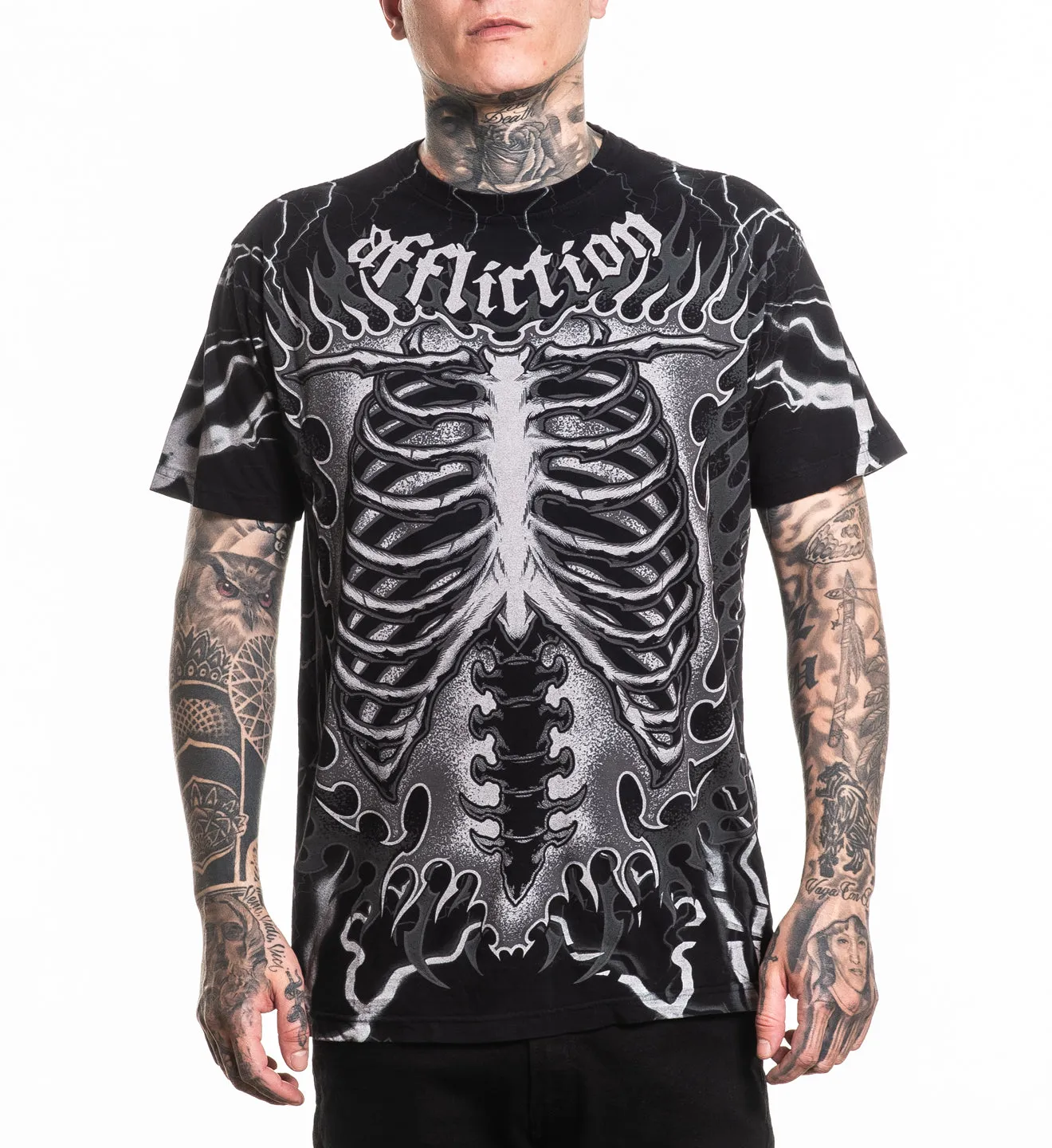 Melted Bone Tee sold by Affliction