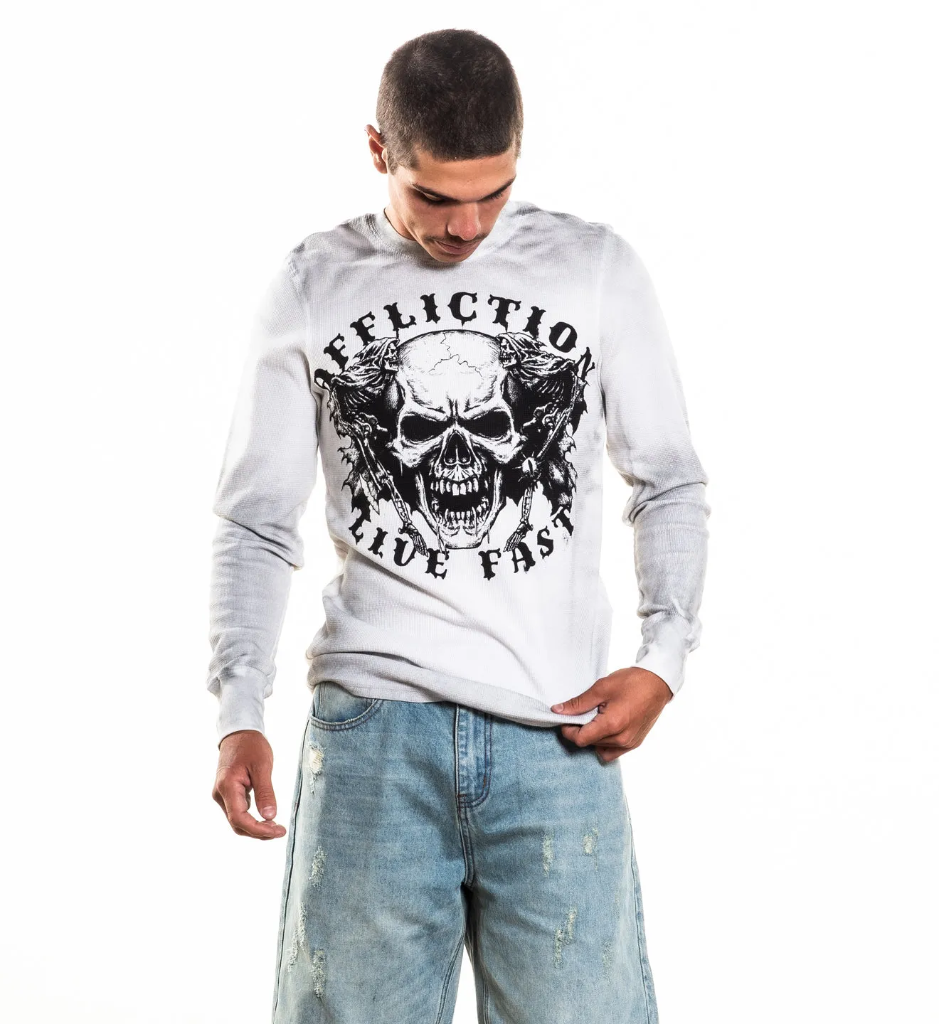 Skull Crushed LS Thermal sold by Affliction product image thumbnail 3