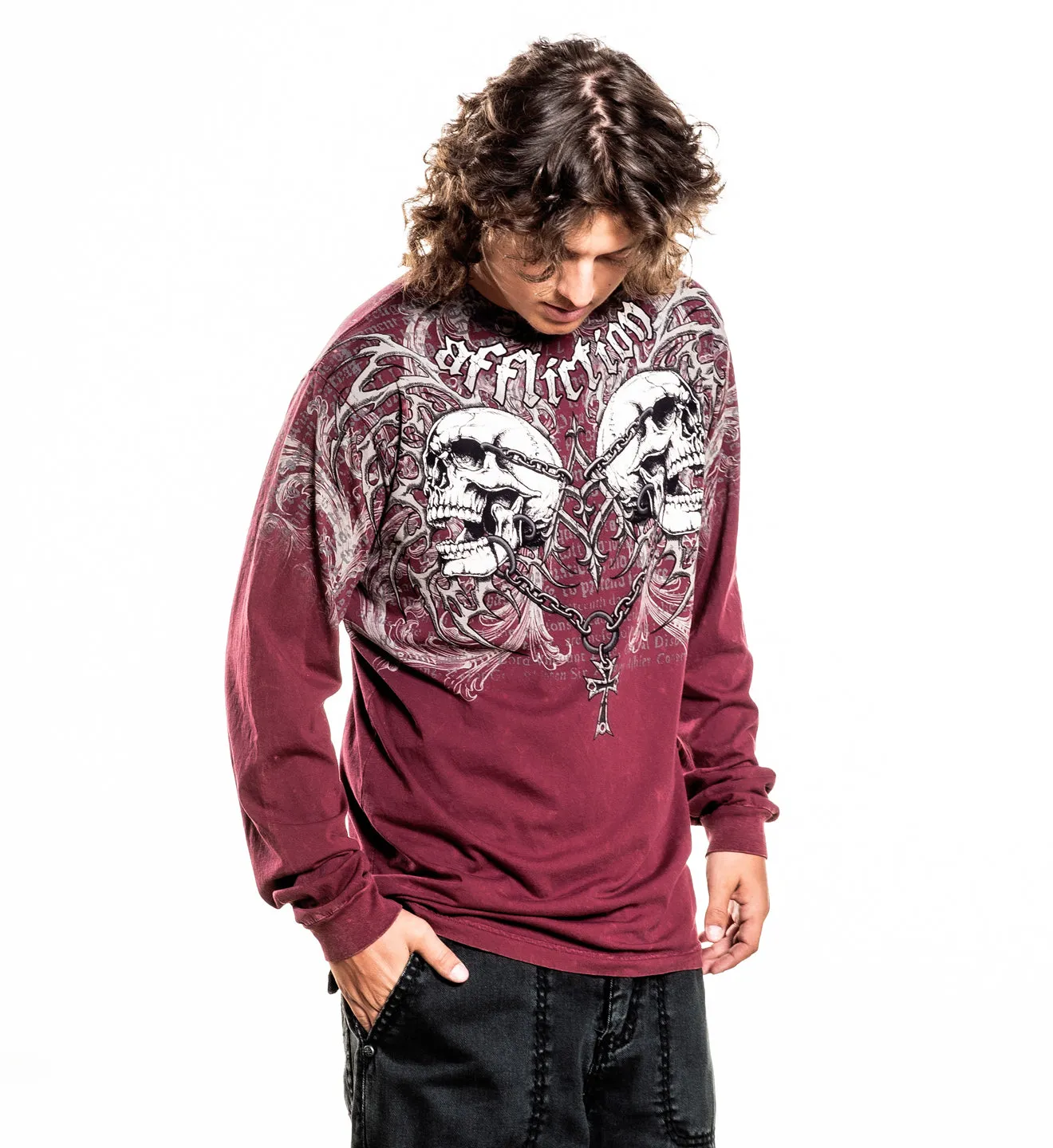 Collapse LS Tee sold by Affliction product image thumbnail 3