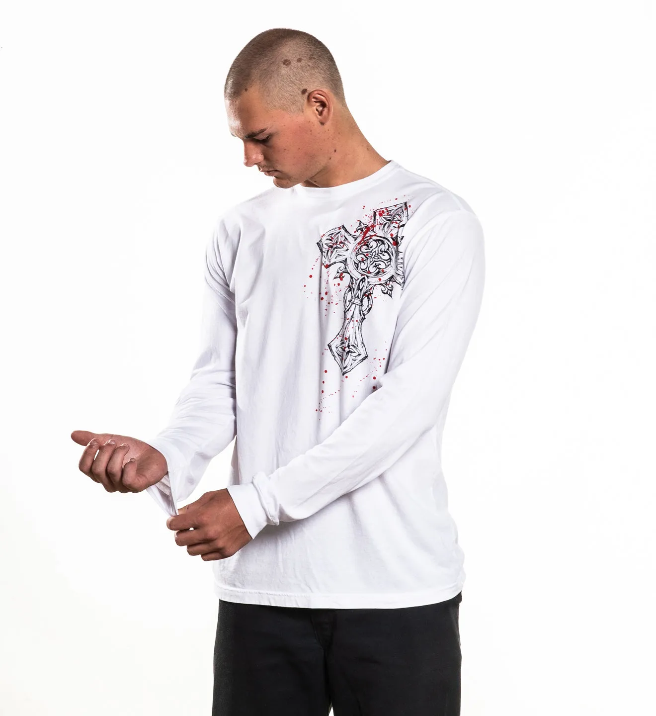 Spiker LS Tee sold by Affliction product image thumbnail 3