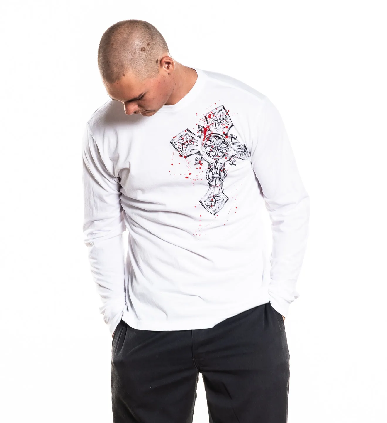 Spiker LS Tee sold by Affliction product image thumbnail 4