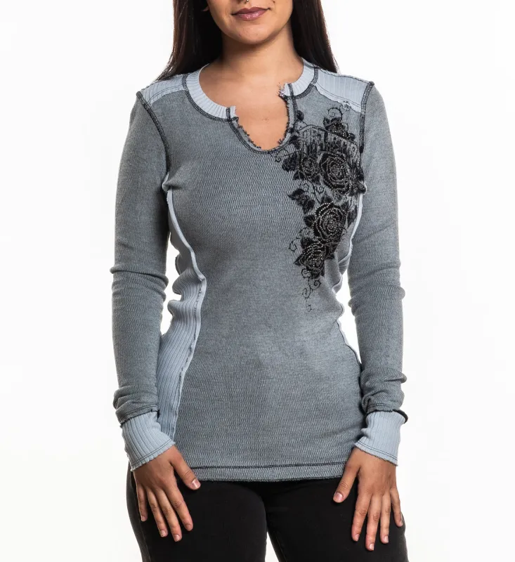 Secret Garden Reversible Thermal sold by Affliction