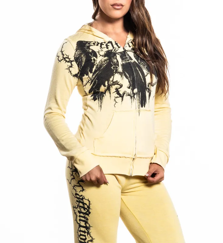 Crows Burnout Hoodie sold by Affliction