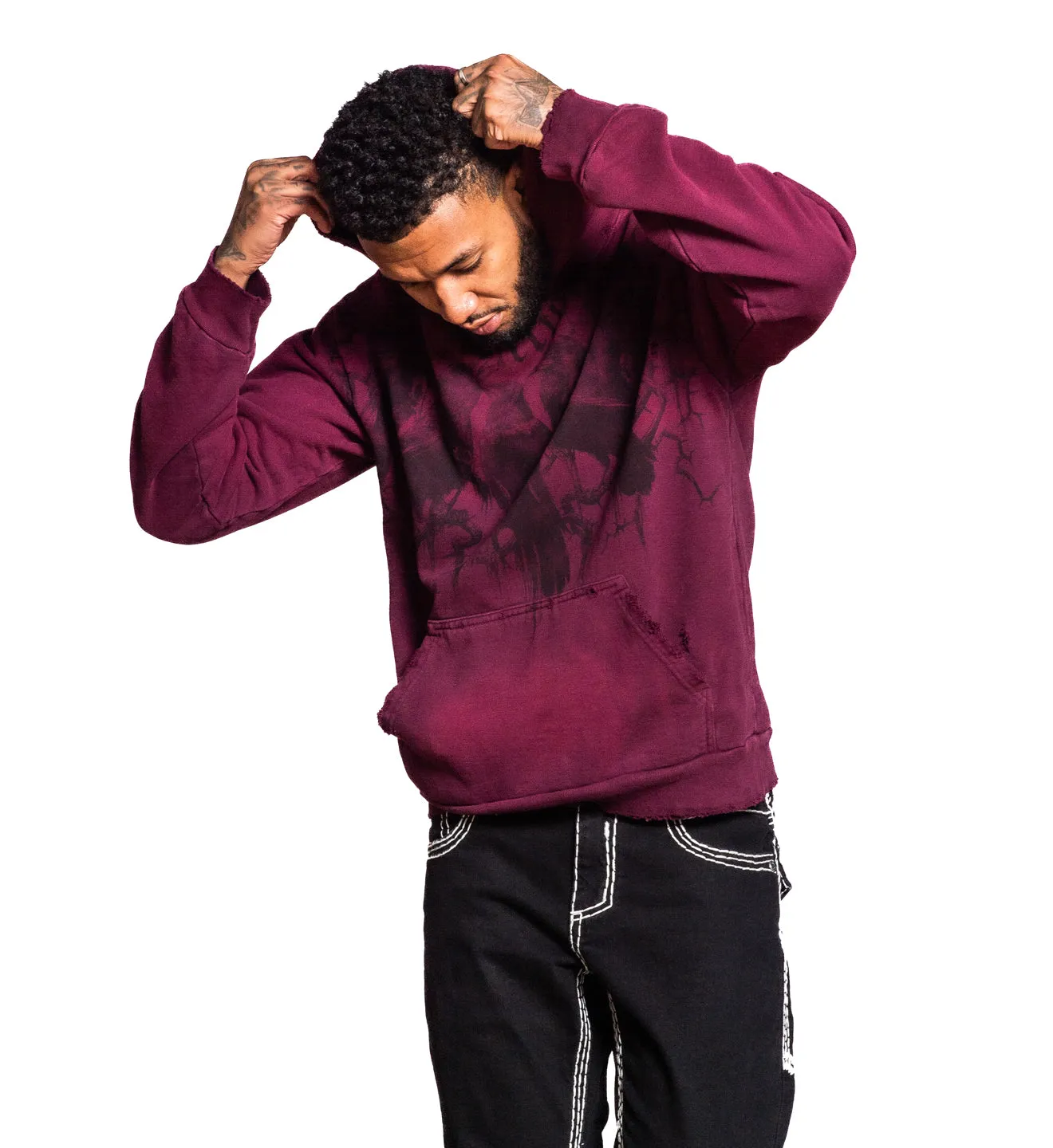 Crows Po Hood sold by Affliction product image thumbnail 2