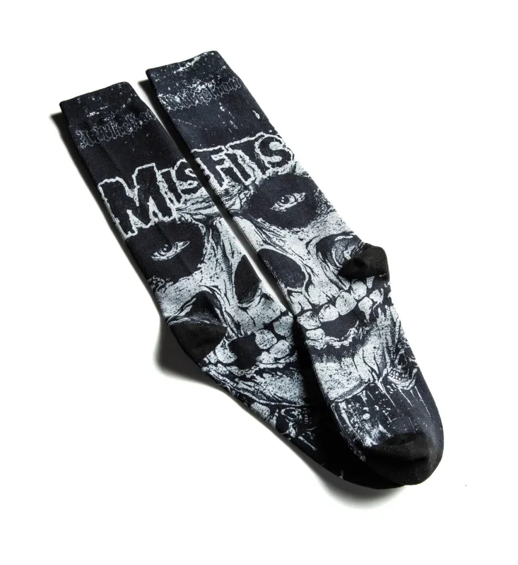 Misfits Skully Socks sold by Affliction