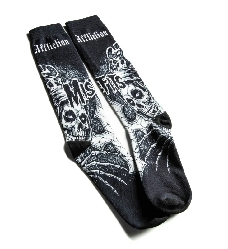 Misfits Wings Socks sold by Affliction