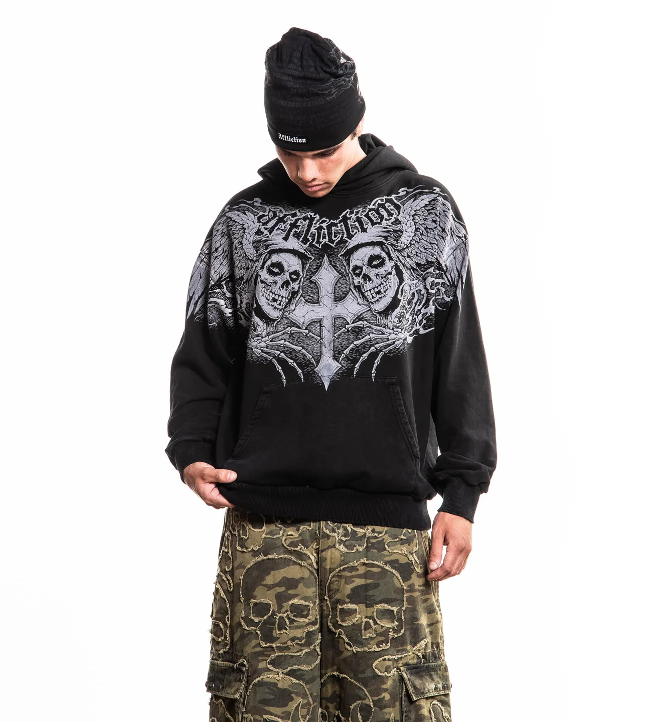 Misfits Wings PO Hood sold by Affliction product image thumbnail 3