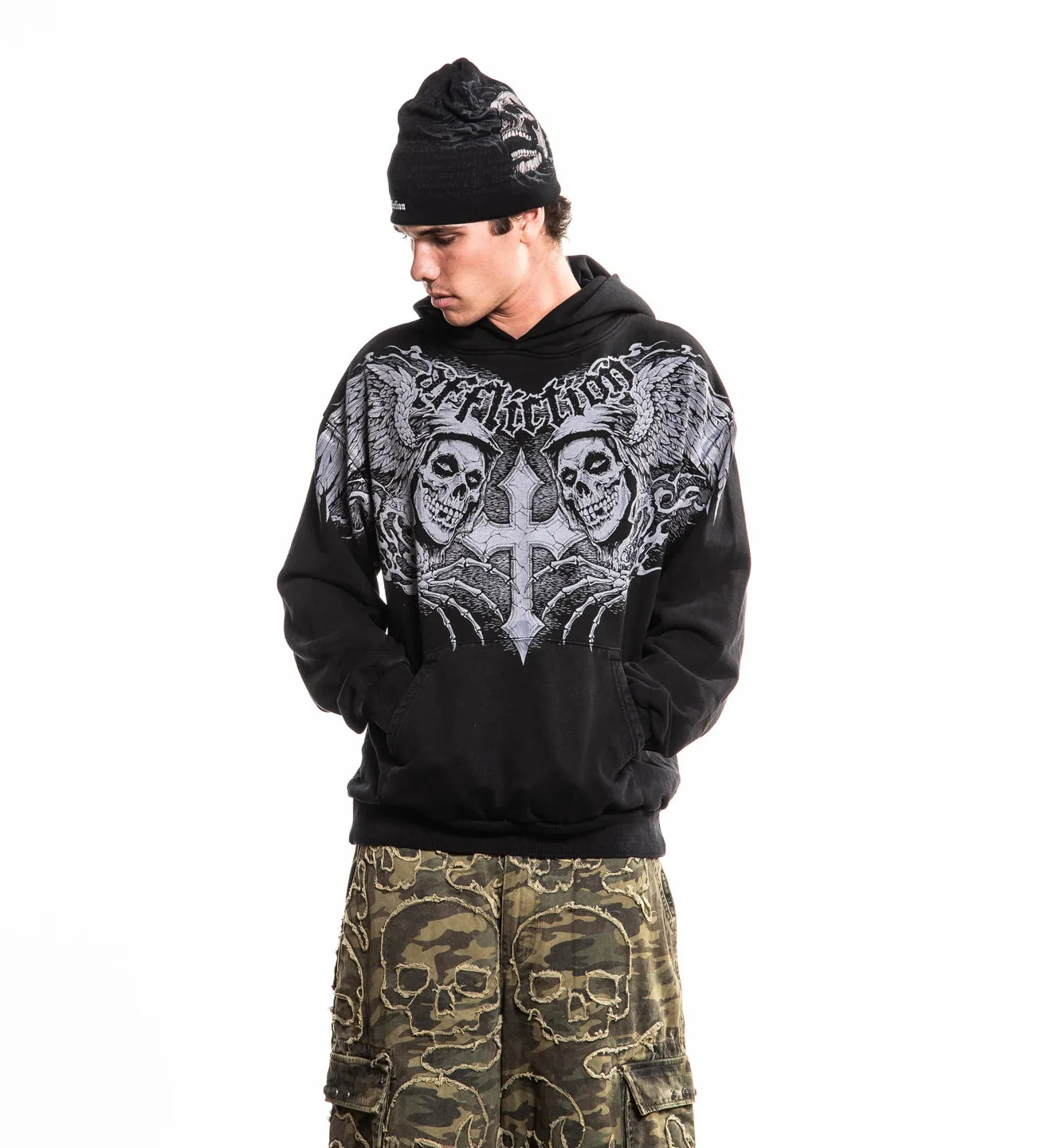 Misfits Wings PO Hood sold by Affliction product image thumbnail 4