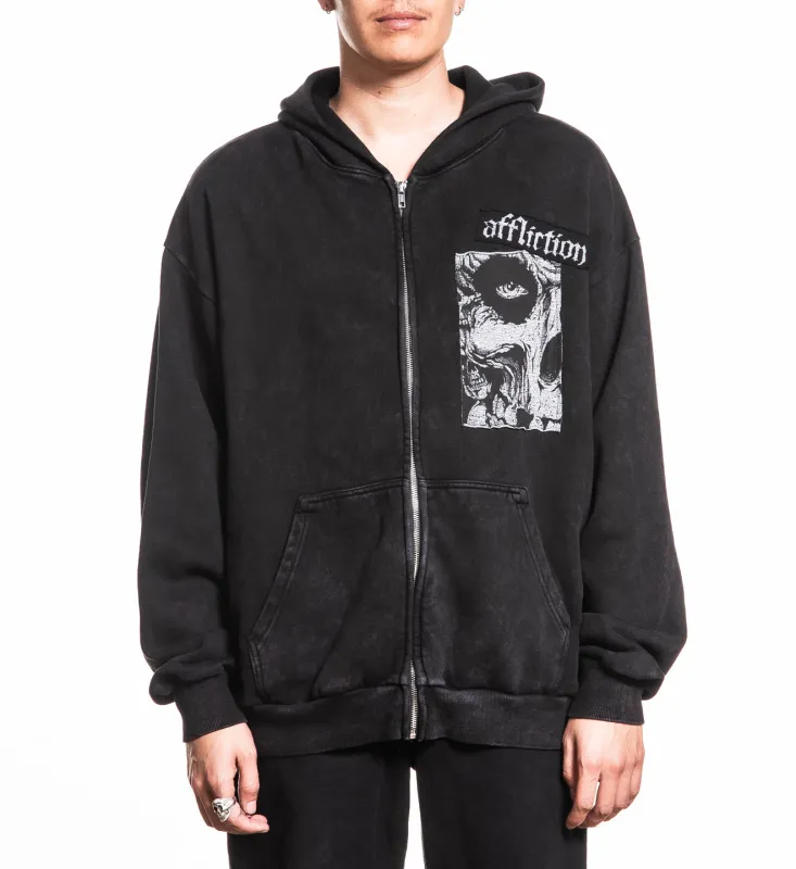Misfits Skully Zip Hood sold by Affliction