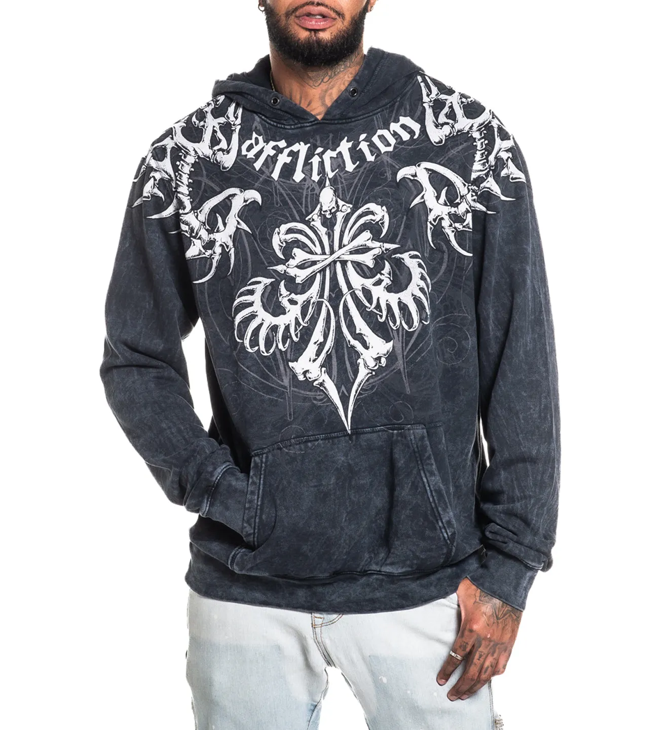 Skeleton Po Hood sold by Affliction