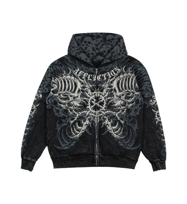 Gorecore Lament Zip Hood sold by Affliction