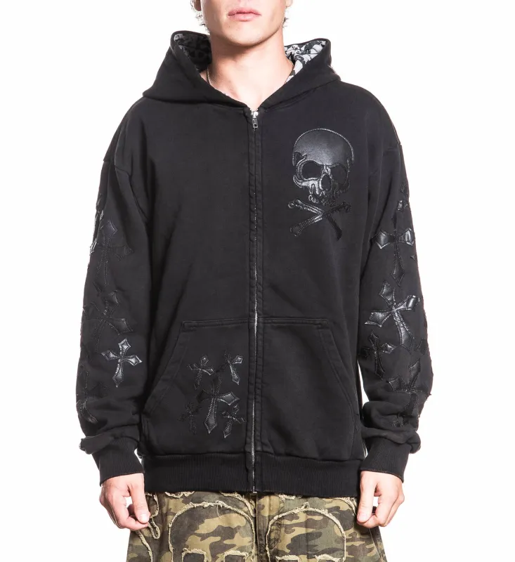 Tompson Zip-Up Hood sold by Affliction