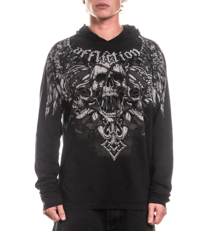 Immortal Scream Po Raglan Hood made by Affliction