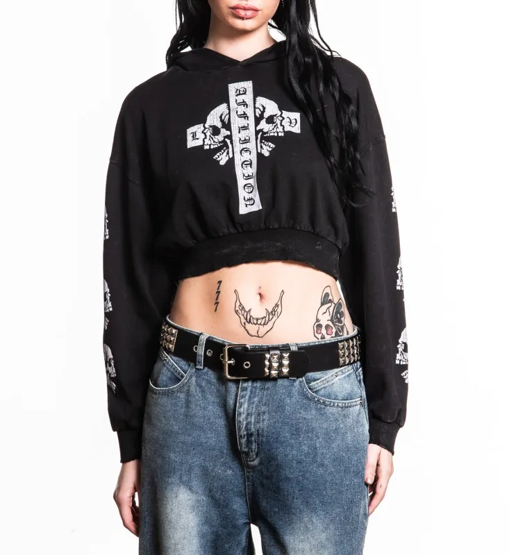 Free Mind Crop Po Hood sold by Affliction