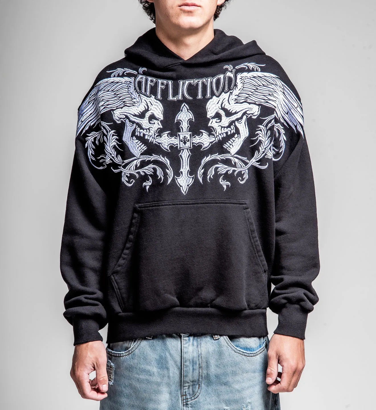 Winged Up Po Hood sold by Affliction