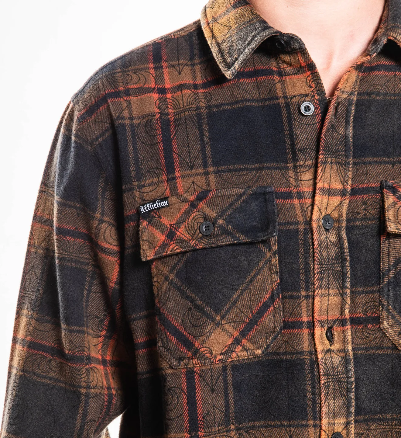 Live Fast Flannel Shirt sold by Affliction product image thumbnail 4