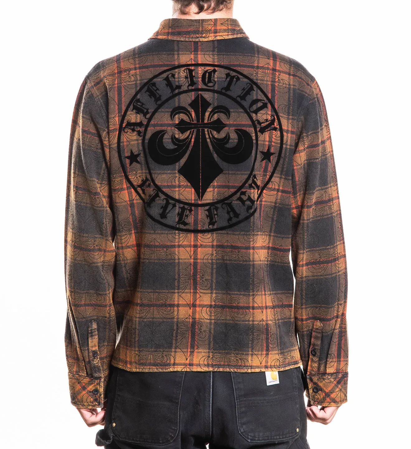 Live Fast Flannel Shirt sold by Affliction product image thumbnail 2