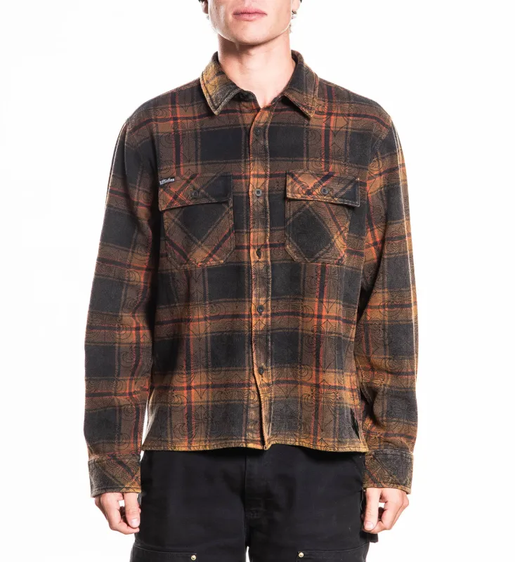 Live Fast Flannel Shirt sold by Affliction