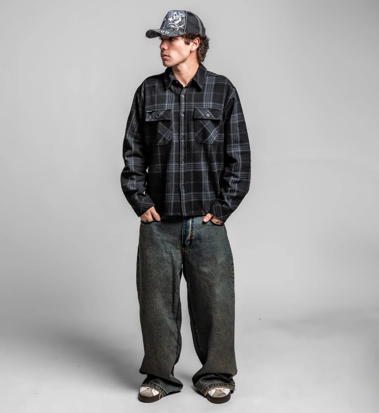 Winged Up Flannel Shirt sold by Affliction product image thumbnail 4