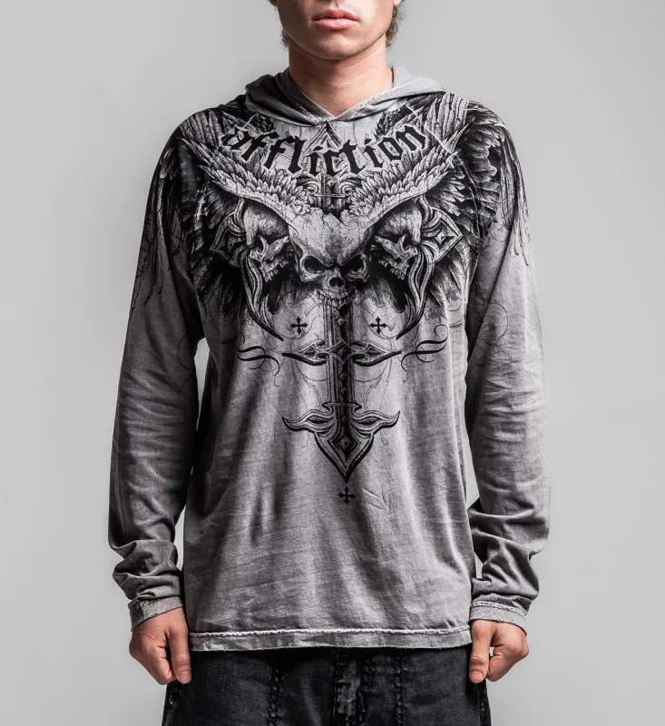 Death Eyes Po Raglan Hood made by Affliction