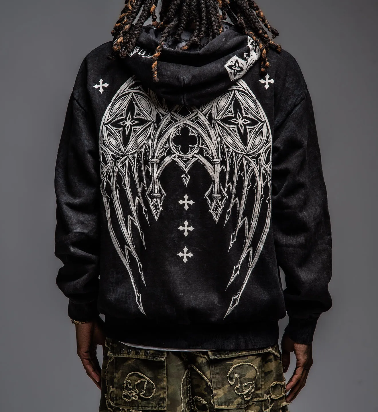 Courage LS Zip Hood sold by Affliction product image thumbnail 2